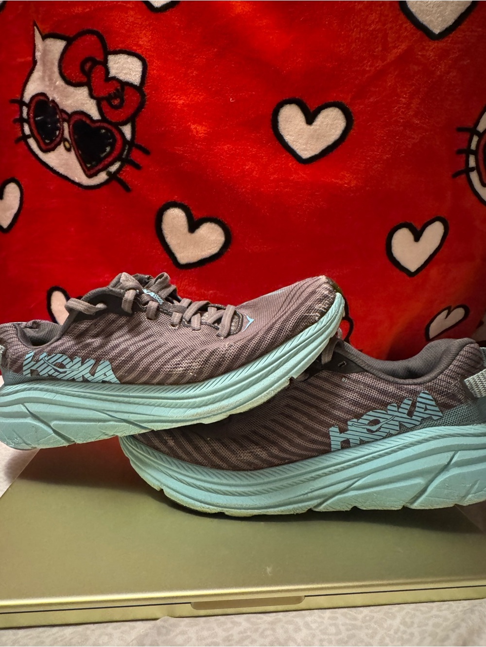 Hoka Women’s Athletic Shoes - Gray with Light Blue